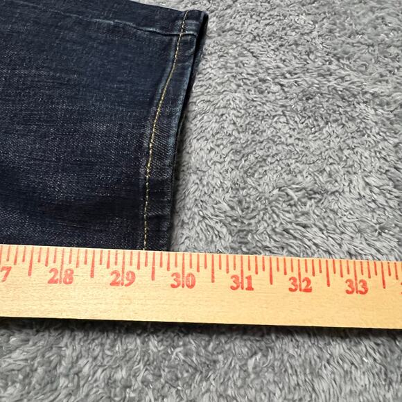Lucky Jeans Mens 34 x30 Straight 221 Dark Wash Stretch Blue Denim Pants - Picture 12 of 12